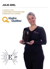 E37 | Félicitations à Mme Julie Arel - Propriétaire de La Muse et lauréate du prix « Gestionnaire féminine de l'année ».