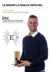 E37 | Félicitations à La Feuille Verte, entreprise lauréate de la catégorie « Agroalimentaire ».