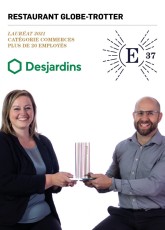 E37 | Félicitations au Restaurant Globe-Trotter, entreprise lauréate de la catégorie « Commerces plus de 20 employés ».