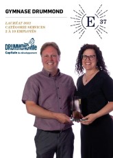 E37 | Félicitations à Gymnase Drummond, entreprise lauréate de la catégorie « Services 2 à 10 employés ».